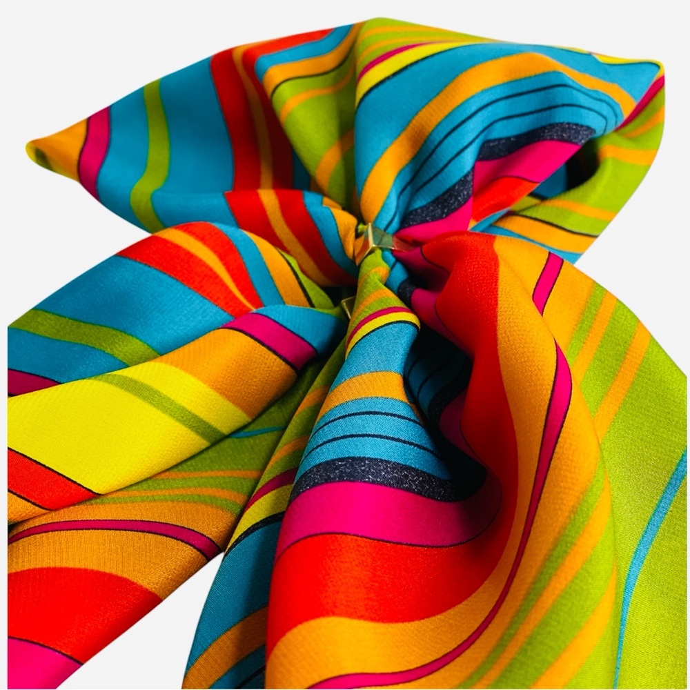 NWT SILKLETTE Carnaval 100% Fine Silk Kerchief Scarf MULTICOLOR